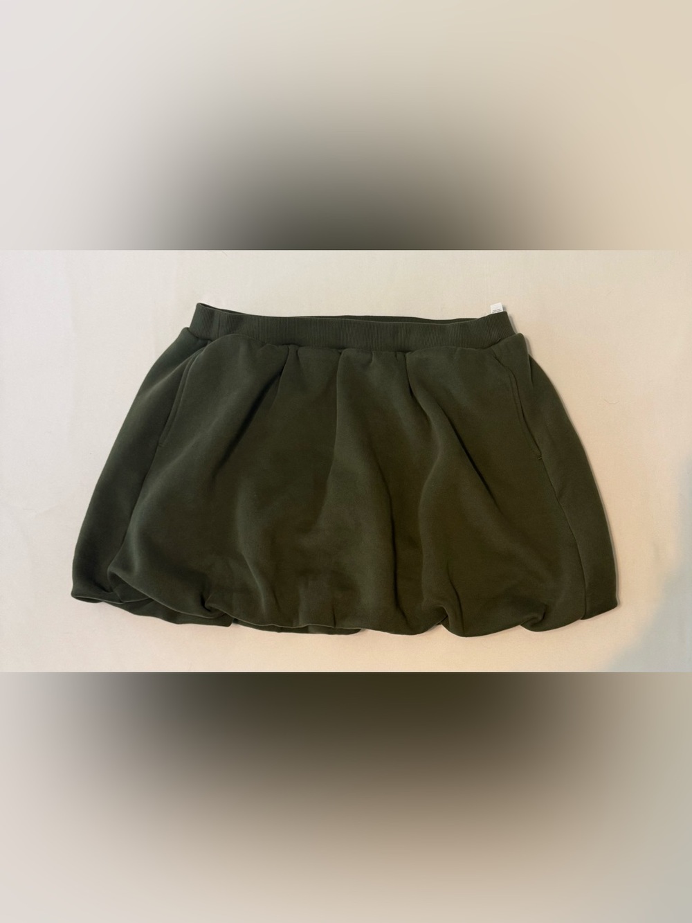 aerie Olive Green Bubble Mini Skort